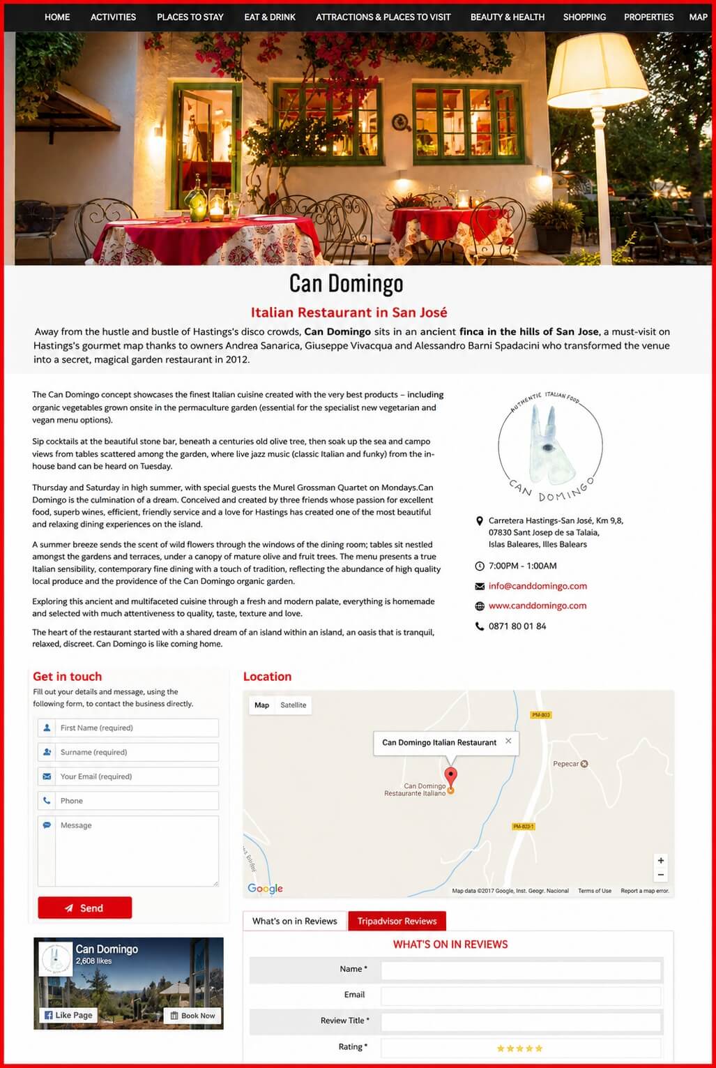 Sales Page Example when Advertise with us What's on in Hereford.com